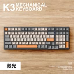 image-Free Wolf K3 Mechanical Gaming Keyboard 100 Keys