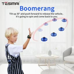 image-Flying Ball UFO Spinner Toy - Red Interactive