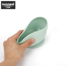 image-Leida Silicone Baby Bowl Set - Purple Anti-Fall Spoon Included