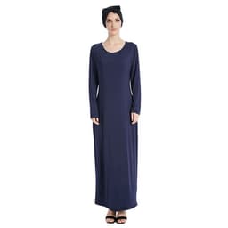 image-Women's Long Skirt A-Line Apricot High Waist XXL