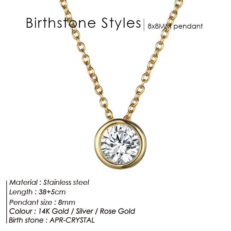 image-E-Manco Light Yellow Titanium Steel Necklace - Rose Gold Stainless Steel Cross Chain