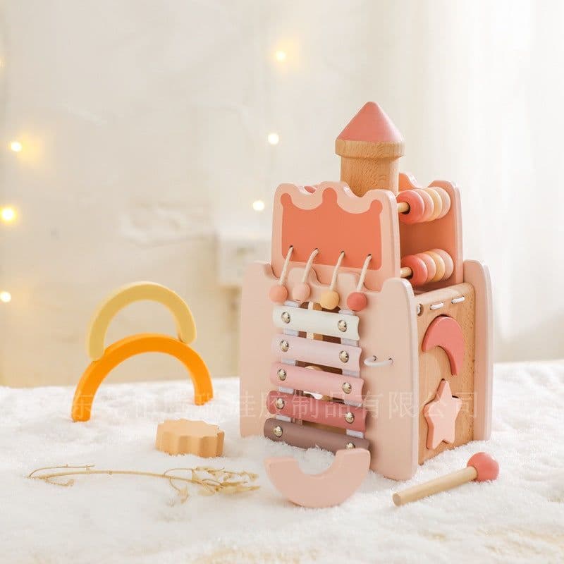 image-Tengrui Multi-Functional Wooden Shape Matching Toy - 38 Pcs