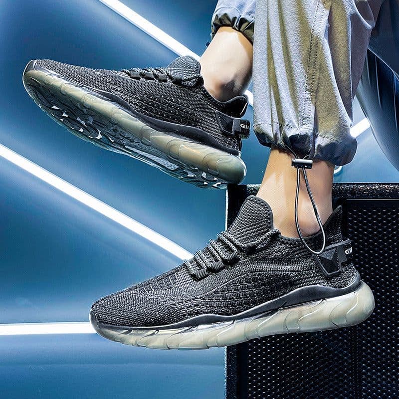 image-21 Four Seasons Flying Weaving Breathable Casual Sports Running Shoes Trendy 350 Popcorn Coconut Shoes Lightweight Lace-Up Men's Shoes