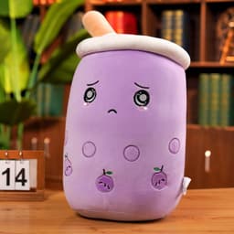 image-Cute milk tea cup pillow milk tea cup plush toy doll long strip pillow cushion milk tea pillow one drop shipping