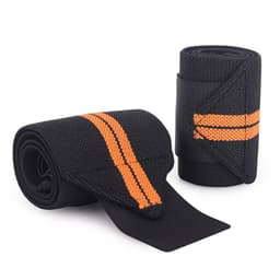 image-Sports Compression Wrist Wraps - Men's & Women's Elastic Wrist Guards 53CM White Red Stripe