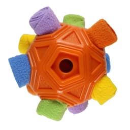 image-Sniffing Ball Dog Toy - Rainbow TPR Rubber Fleece