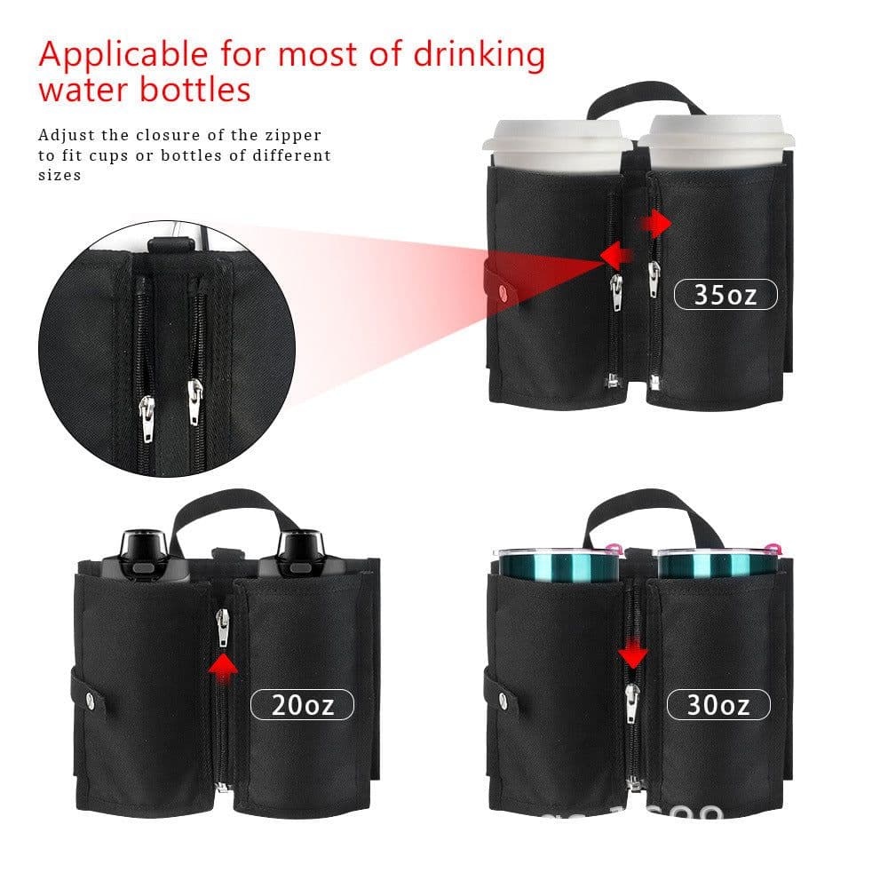 image-Portable Suitcase with Cup Holder - Travel Essentials
