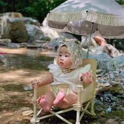 image-INS explosive lace bohemian children's outdoor stroller parasol baby beach sun protection UV umbrella