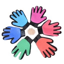image-Pet Grooming Gloves - Dog Hair Removal Silicone
