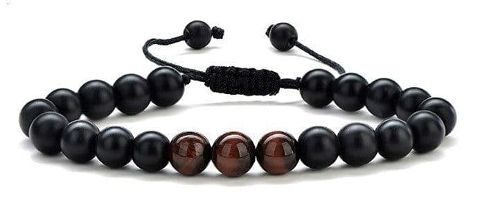 image-Cross-border Hot Selling Men's Bracelet Natural Tiger's Eye Braided Bracelet Essential Oil Aromatherapy Beads Amazon Hot Sale