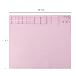 image-Tingfeng Silicone Art Painting Pad Set - Easy Wash Drawing Board with Palette