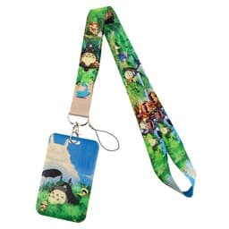 image-Cat Cartoon Lanyard Card Holder - Polyester Hard Shell