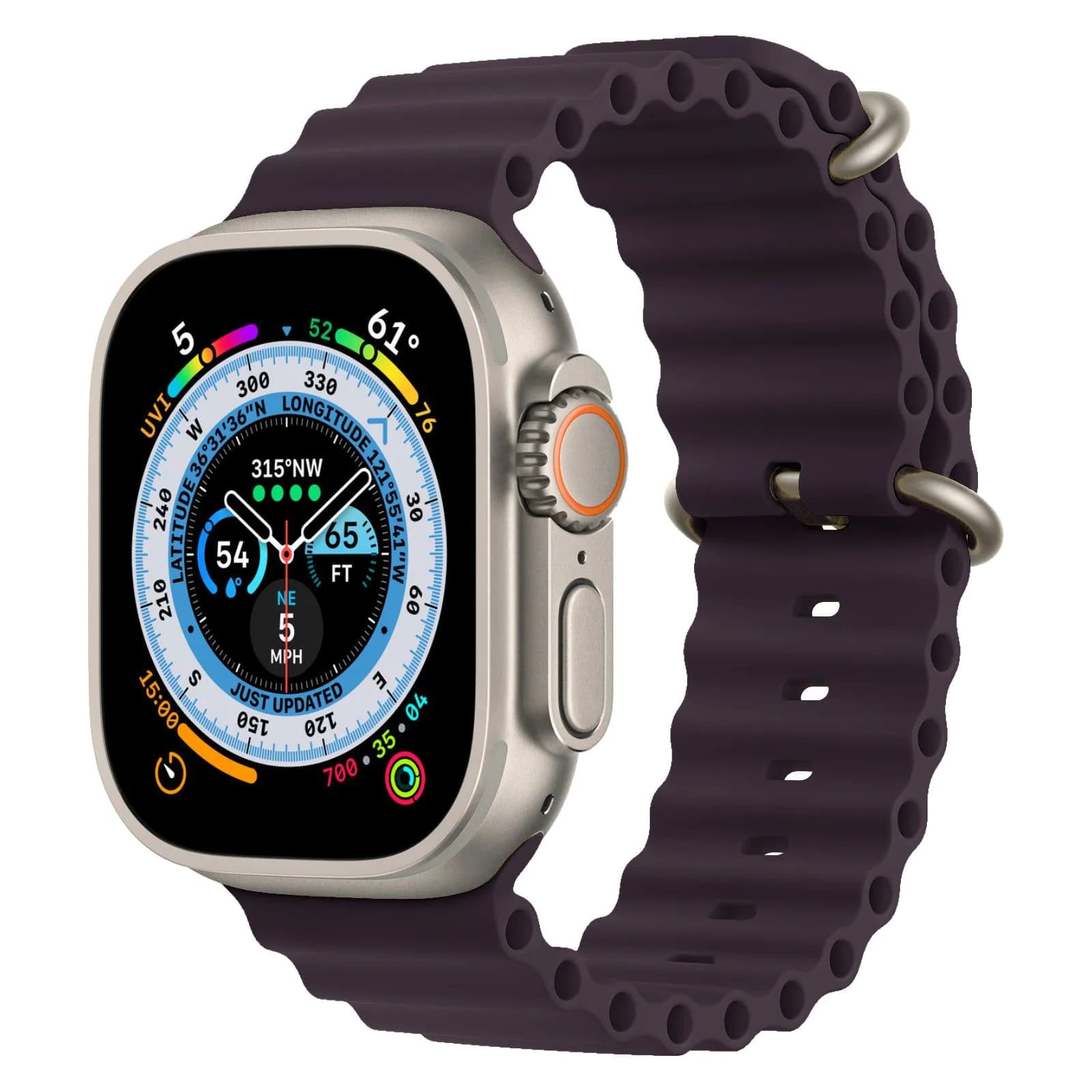 image-Apple Watch Marine Silicone Strap Universal Compatible