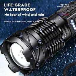 image-Strong Light Flashlight Type-C Charging COB Work Light