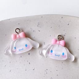 image-diy resin accessories cartoon pendant cute bunny puppy pendant cream glue mobile phone shell hair accessories material