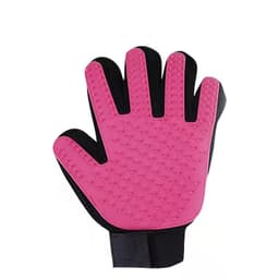 image-Easy Lion Rubber Pet Cleaning Gloves - Green Left - Cat Grooming Brush