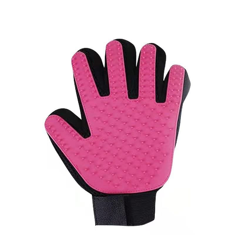 image-Easy Lion Rubber Pet Cleaning Gloves - Green Left - Cat Grooming Brush