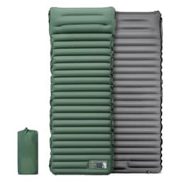 image-Wolf Walker Portable Inflatable Beach Mat - Orange/Gray 150kg 1kg