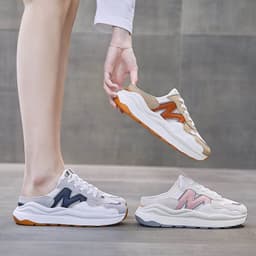 image-Korean Summer 2023 Canvas Shoes, Khaki, Low Top, Thick Sole, 40