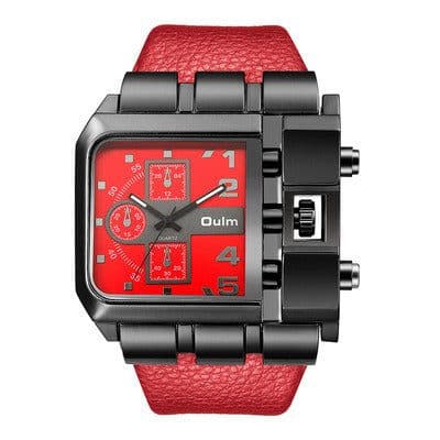 image-Oulm Quartz Men's Watch Square Brown HP3364