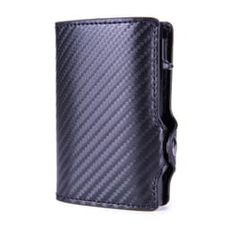image-Camouflage Green RFID Card Holder - PU Leather