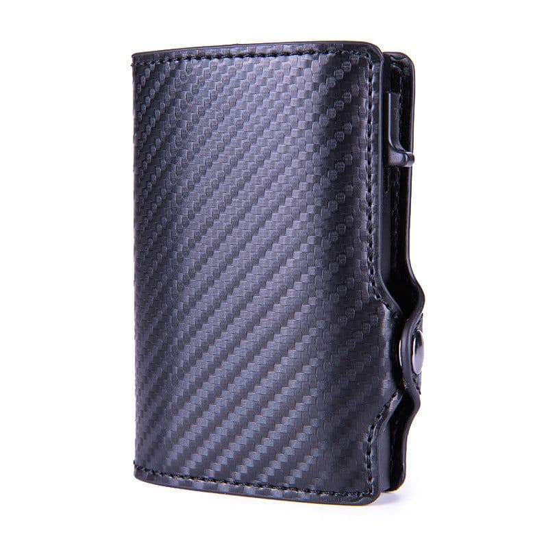 image-Camouflage Green RFID Card Holder - PU Leather