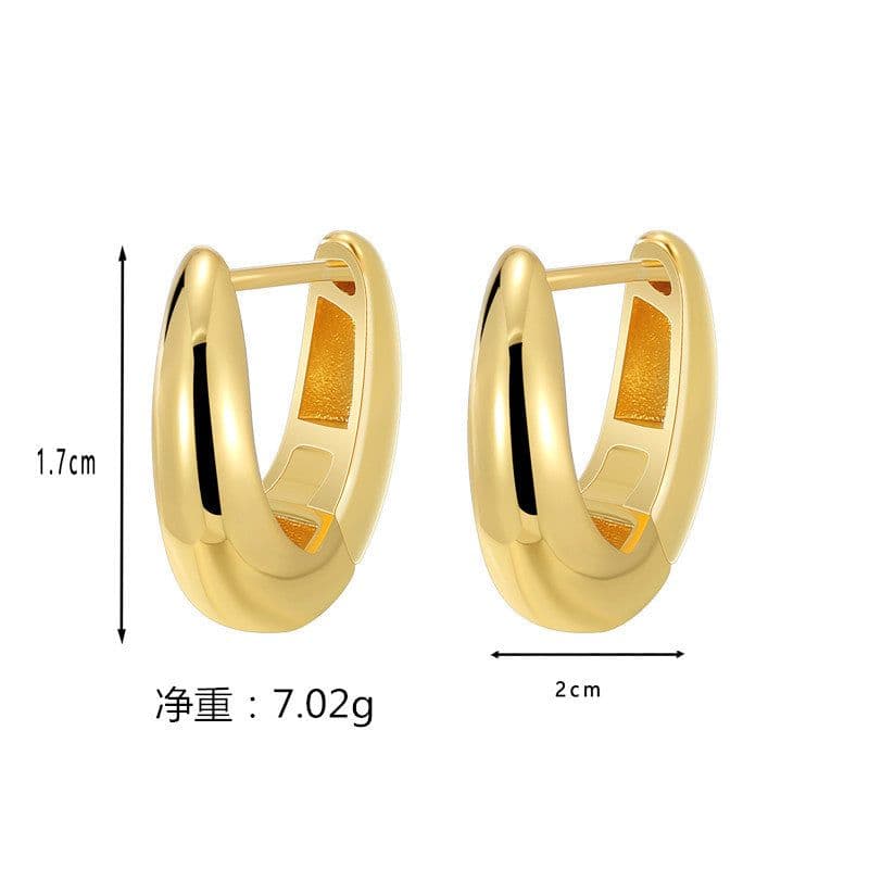 image-French Elegant Earrings - Retro Metal Style