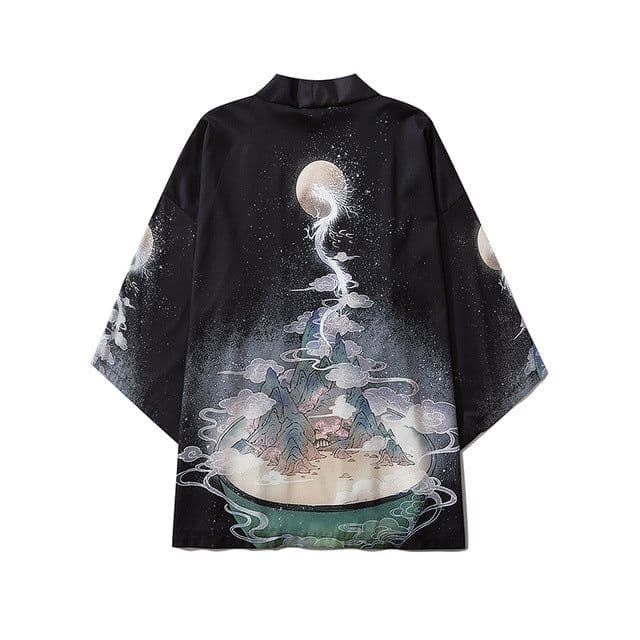image-2021 cross-border new Japanese-style digital printing kimono men and women cloak coat pajamas cardigan summer