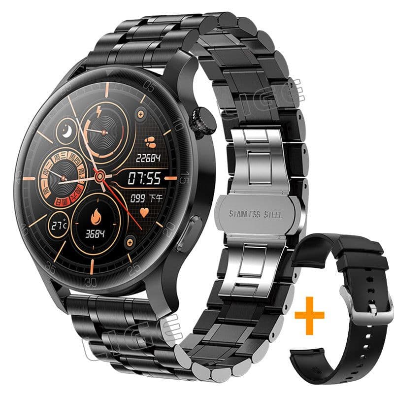 image-LIGE Bluetooth Smartwatch - Heart Rate, Blood Oxygen, Step & Sleep Monitor