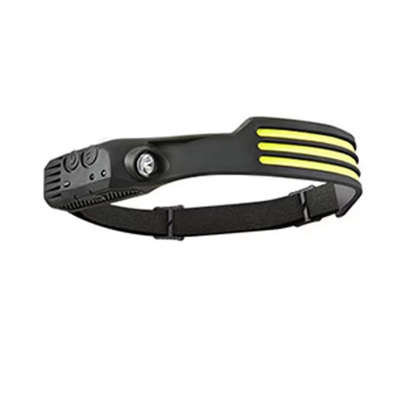 image-Head-mounted 10W COB Fishing Flashlight, Long-Life, Induction, Silicone, 200-500m