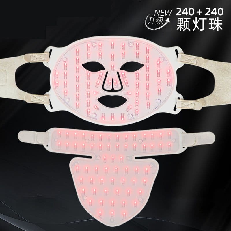image-Portable IPL LED Mask For Face And Neck 4 Color Light