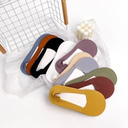 image-Yi Shangmei Women's Boat Socks - Caramel Cotton