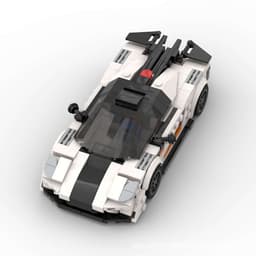 image-MOC Compatible Lego Speed Series Koenigsegg One 8-Grid Racing Car Building Blocks