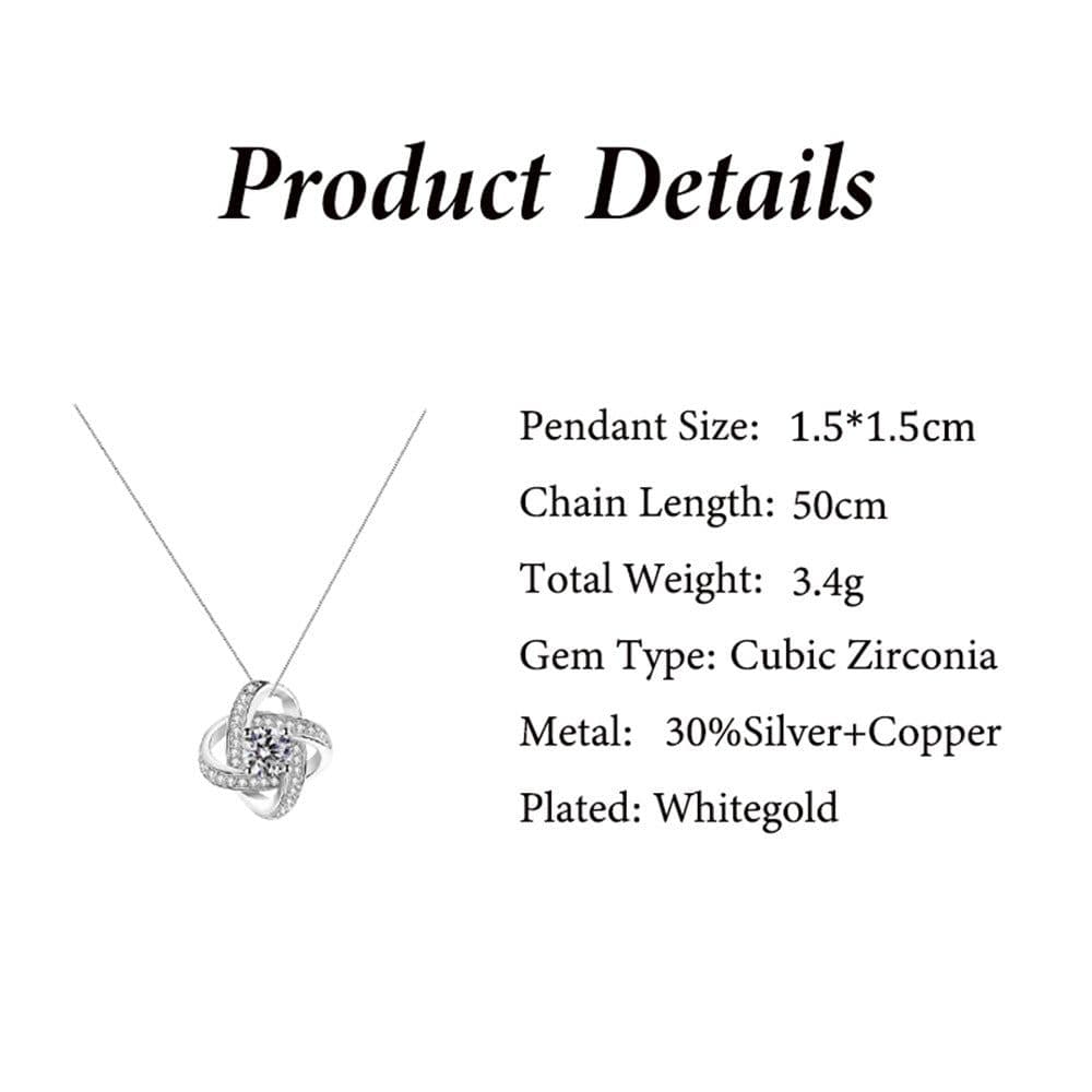 image-Clover Necklace - Gold Plated Heart
