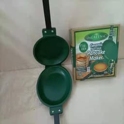 image-TV new product pancake bonanza copper non-stick frying pan double-sided pot golden folding frying pan wholesale