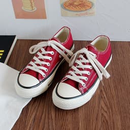 image-Triple vulcanization 1970s classic re-engraved low-cut color canvas shoes female students Korean version 2023 spring board shoes