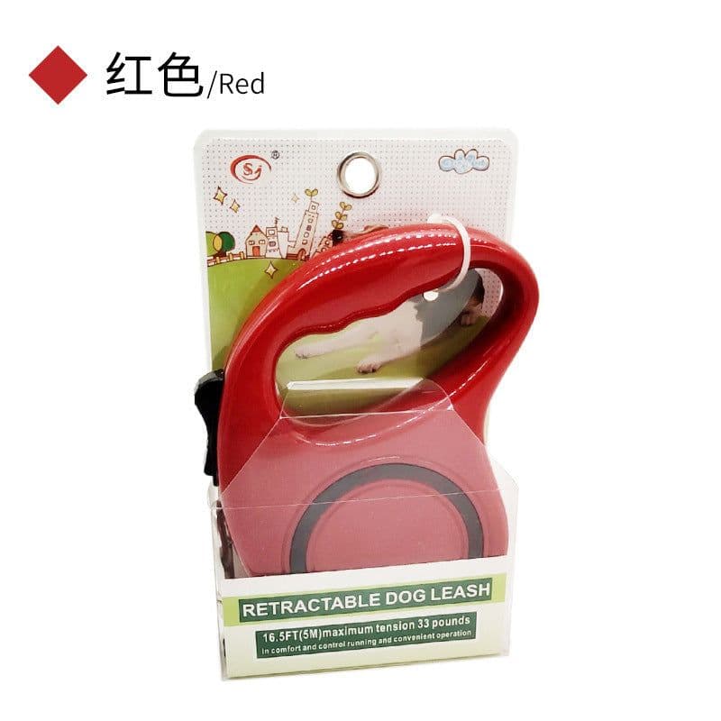 image-Auto Retractable Dog Leash - 5M ABS Walking Chain Rope