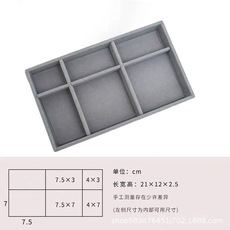 image-Jewelry Storage Tray - Desktop Organizer