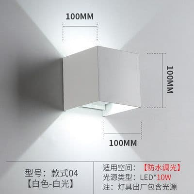 image-Solar outdoor waterproof wall light induction wall light exterior wall wiring free wall light balcony dimming wall light graffiti wall light