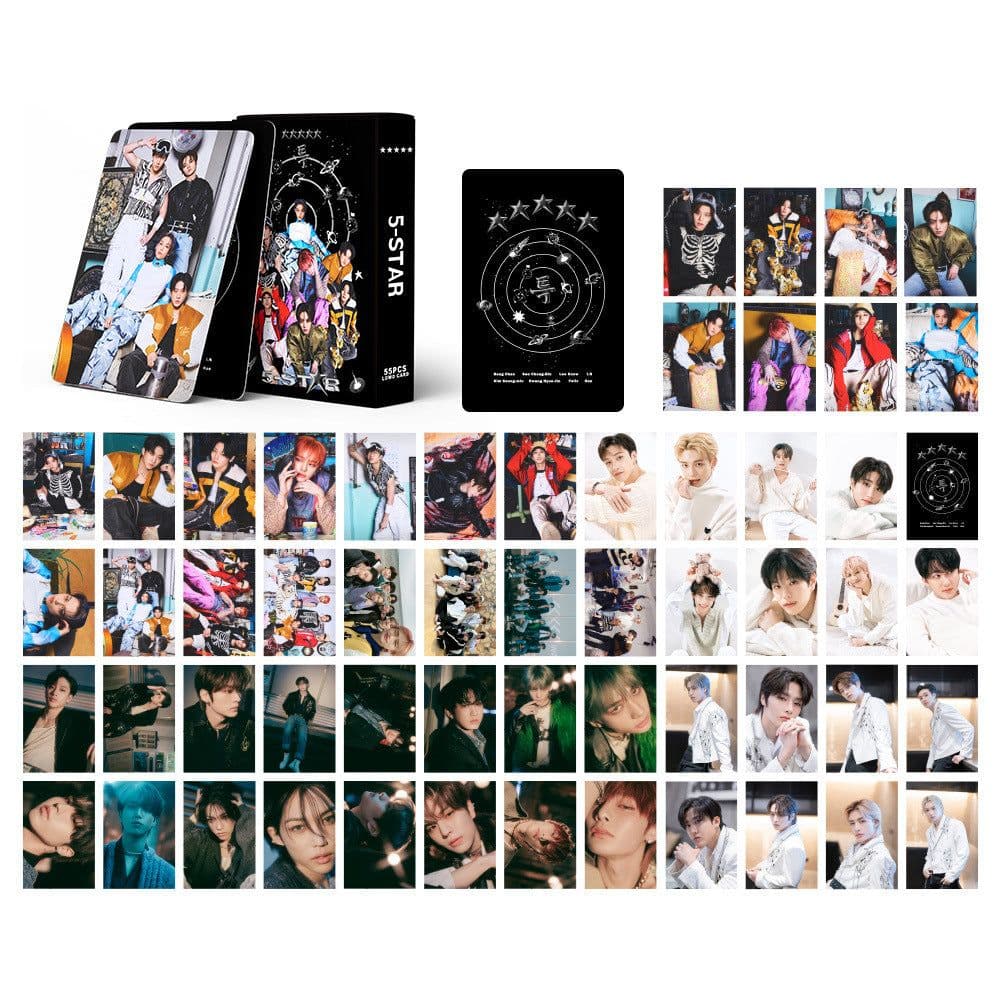 image-SK Stray Kids Album Cards - Bang Chan, Lee Know, Hyunjin
