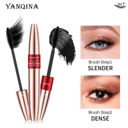 image-YANQINA Dual-Effect Waterproof Mascara - Black 10ml