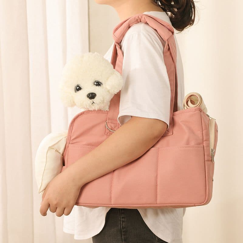 image-Fluffybaby Pet Carrier Bag - Cotton 50-60L Grey