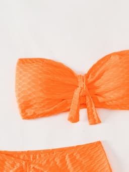 image-Bikini Swimsuit - Tube Top Tie 3-Piece