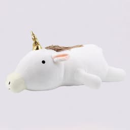 image-Dinosaur Plush Toy - Triceratops Weighted Cotton White