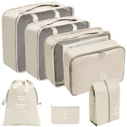 image-Travel Storage Organizer 7-Piece Set - Dark Blue