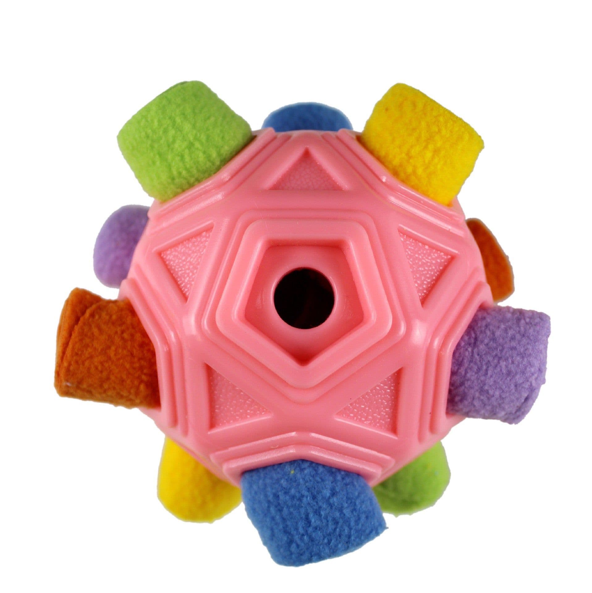 image-Dog Snuffle Ball Toy - Puzzle Treat Dispenser Chew Toy