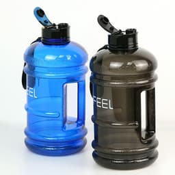 image-New 2.2L plastic sports kettle ton bucket portable large kettle with handle PETG cloth cover kettle