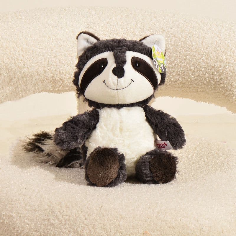 image-Raccoon Plush Toy 25cm Gray - Kids Stuffed Animal