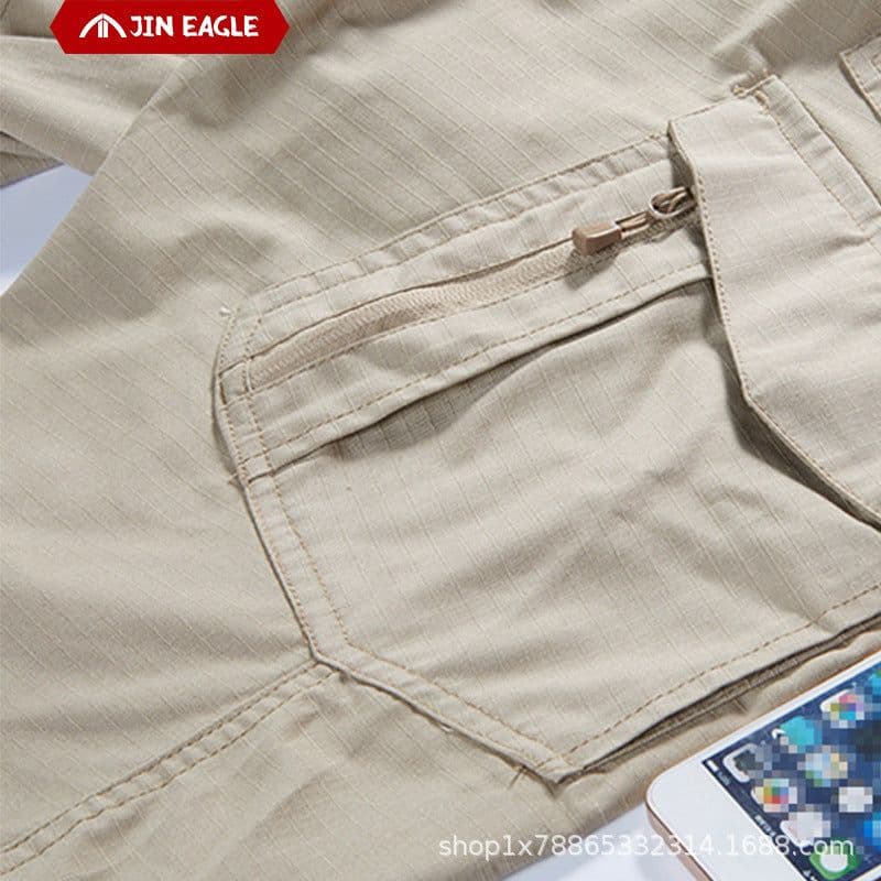 image-Outdoor Multi-Pocket Fishing Pants - Dark Night 5XL