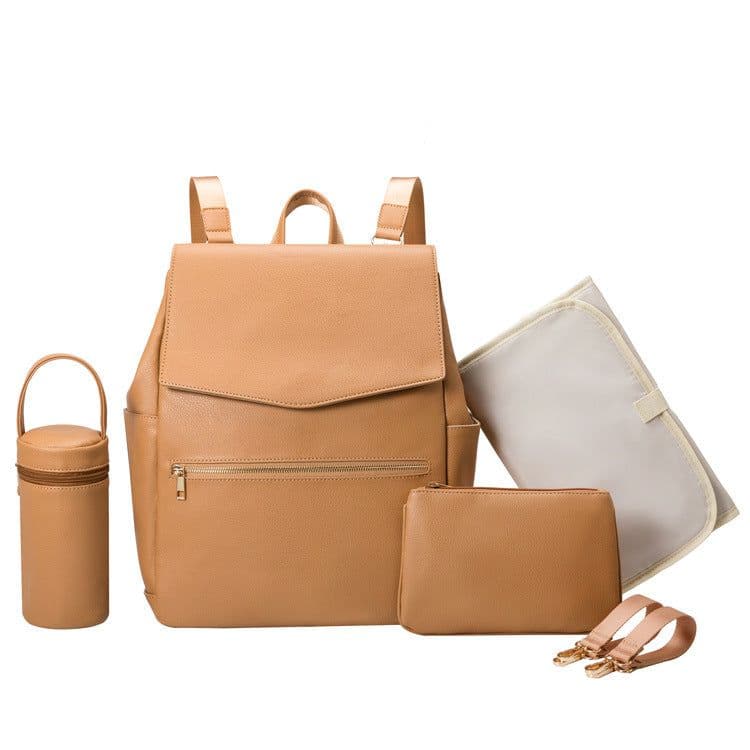 image-Factory Direct PU Mother & Baby Backpack - Waterproof & Multifunctional